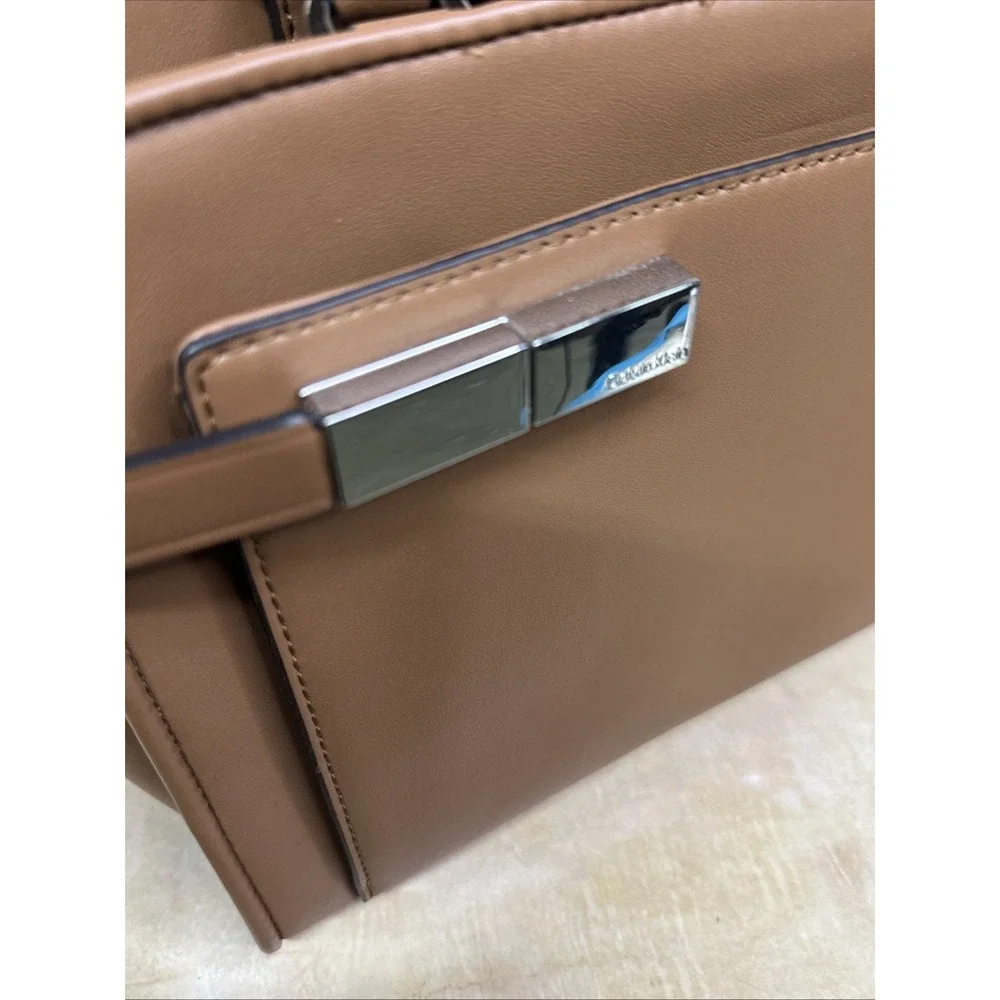Calvin Klein Jade Tailored‎ Satchel Designer Woman's Handbag WOW!
